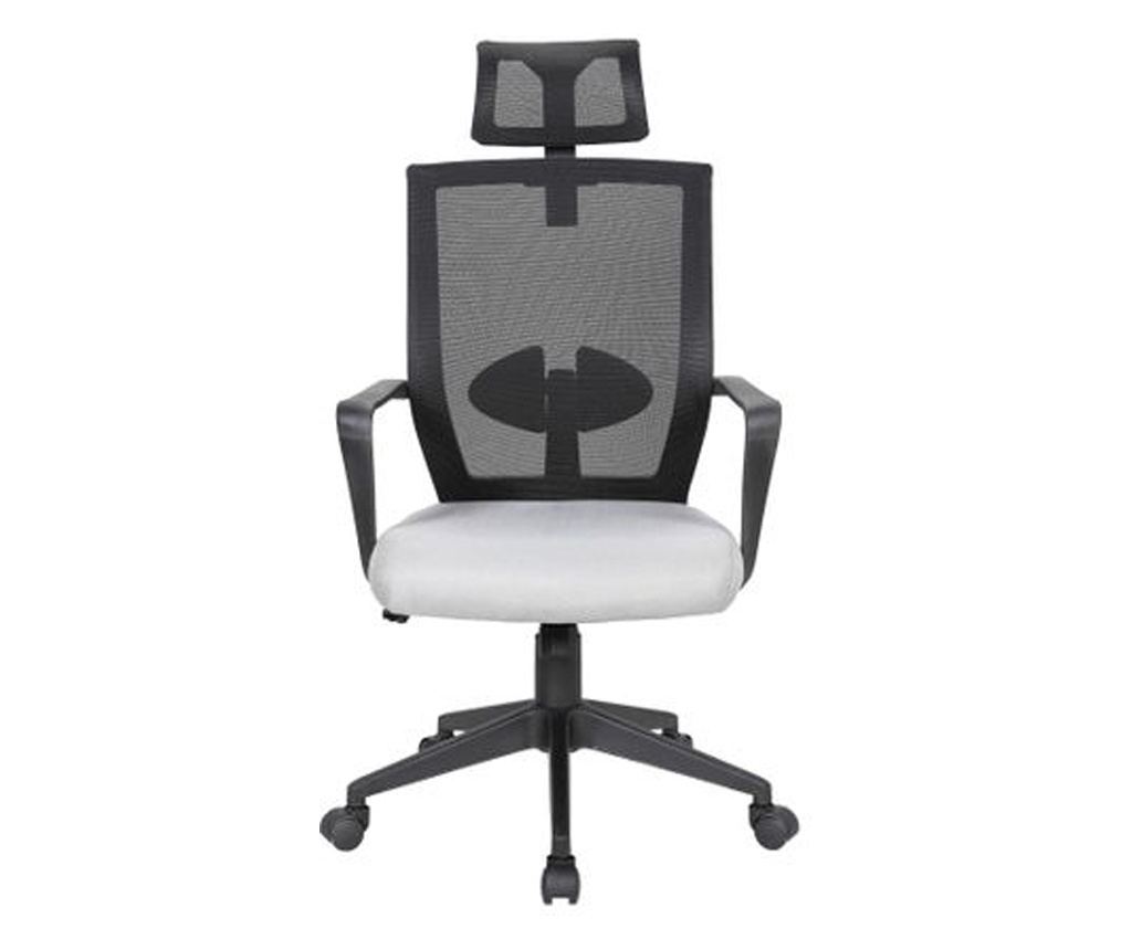 Upravljačka stolica OROS, Crna/Siva, Mreža/Tekstil - 2