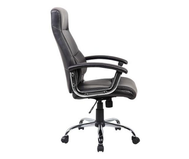 Direktorska stolica TIMBERLAKE, eko koža, crna