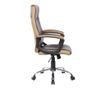Direktorska stolica BRITAIN, umjetna koža, Smeđa/Oker