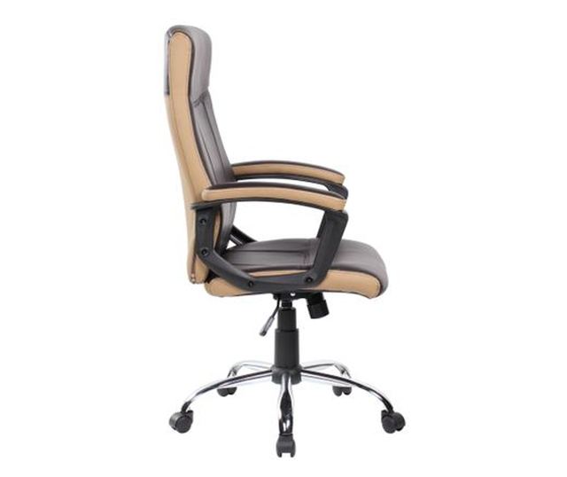 Direktorska stolica BRITAIN, umjetna koža, Smeđa/Oker