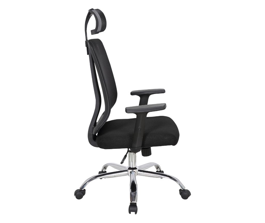 Upravljačka ergonomska stolica GRAVY, Crna, Mreža /Tekstil - 3