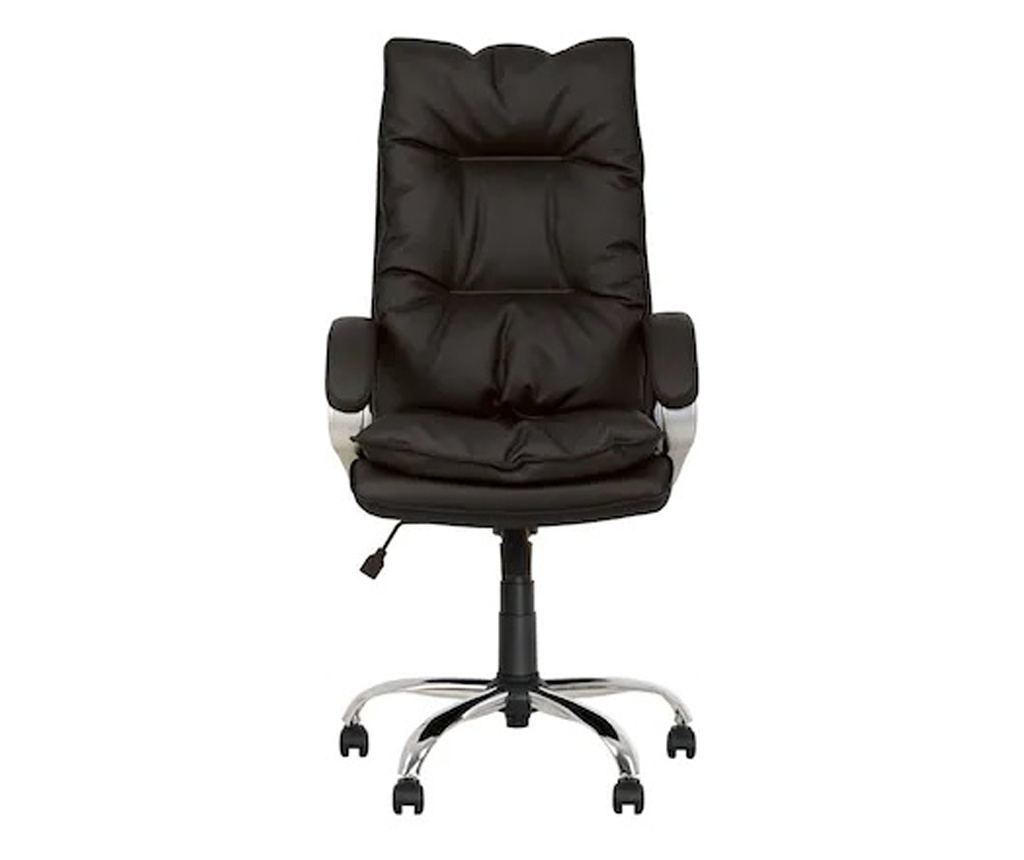 Direktorska stolica COVY, eko koža, crna - 2