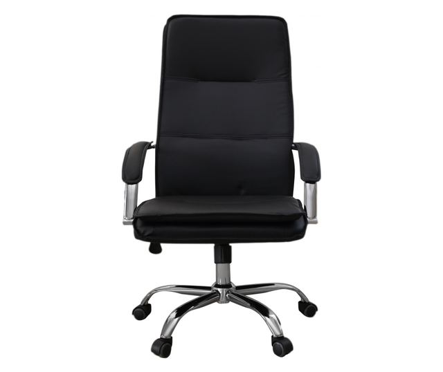 Stolac za upravu CLARK, ekološka koža, Crna