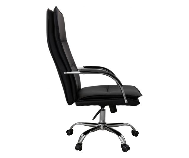 Stolac za upravu CLARK, ekološka koža, Crna