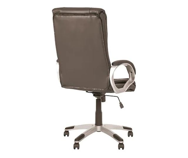 Direktorska stolica LUPIN, prirodna koža, Crna