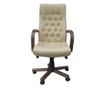 Direktorska stolica CHEF LUX EXTRA, Bež prirodna koža