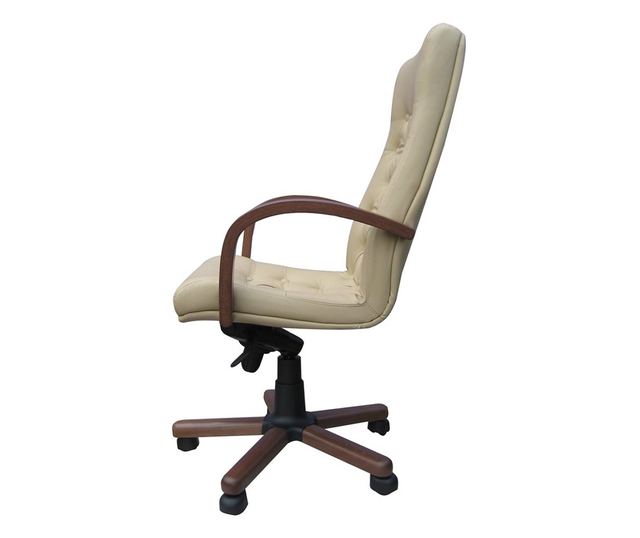 Direktorska stolica CHEF LUX EXTRA, Bež prirodna koža