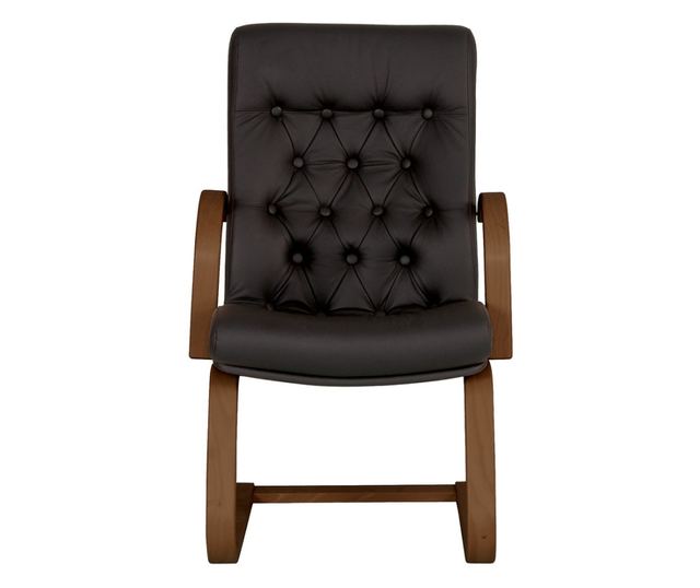 Direktorska stolica CHEF LUX EXTRA CF, Crna prirodna koža