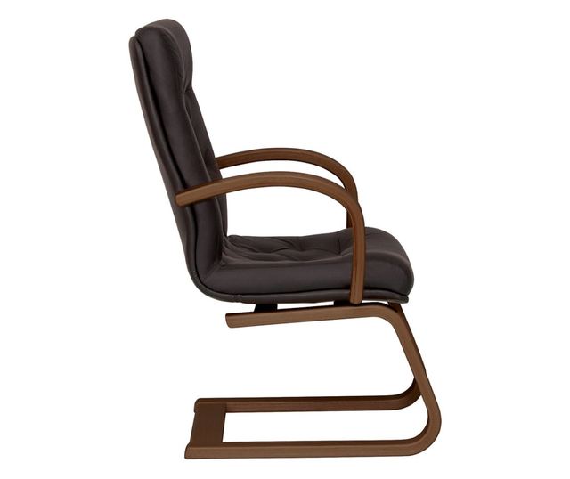 Direktorska stolica CHEF LUX EXTRA CF, Crna prirodna koža