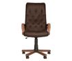 Direktorska stolica HAVANA EXTRA, tamnosmeđa prirodna koža
