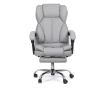 Upravljačka stolica ROLLS s produžetkom nogu, ekološka koža, Siva