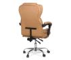 Direktorska stolica ROLLS s produžetkom za noge, eko koža, bež