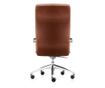 Stolac direktora ATLAS CHROME prirodna koža, svijetlosmeđi
