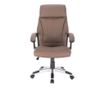 Direktorska stolica JAMES, Smeđa, Eko koža