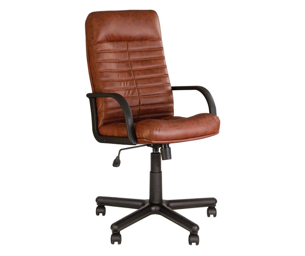 Direktorska stolica TOROS, Smeđa eko koža - 2