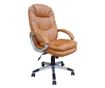 Stolac direktora DIRECTOR, svijetlosmeđa ekološka koža