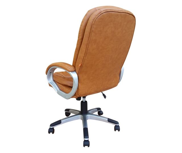 Stolac direktora DIRECTOR, svijetlosmeđa ekološka koža