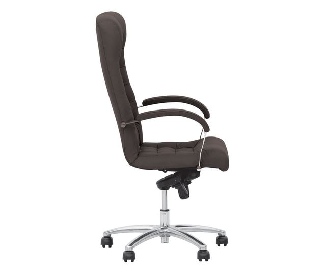 Direktorska stolica THRONES, tamnosmeđa prirodna koža