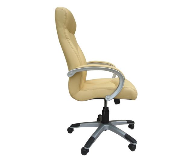 Direktorska stolica VINCIUS, Bež umjetna koža