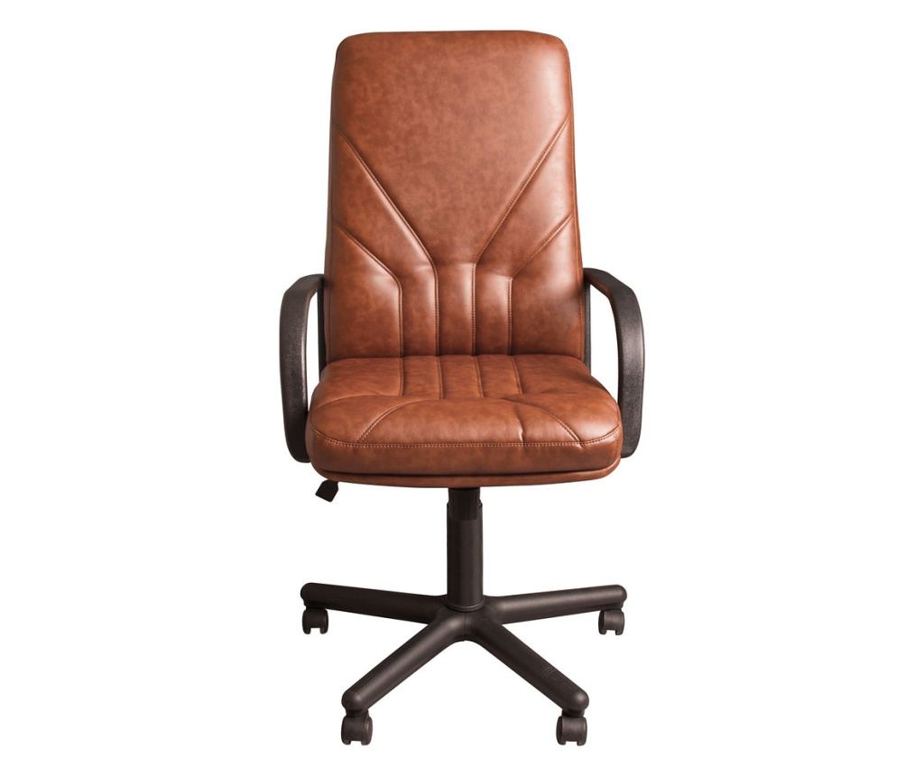 Stolac za upravu MAVIS, smeđa ekološka koža - 2