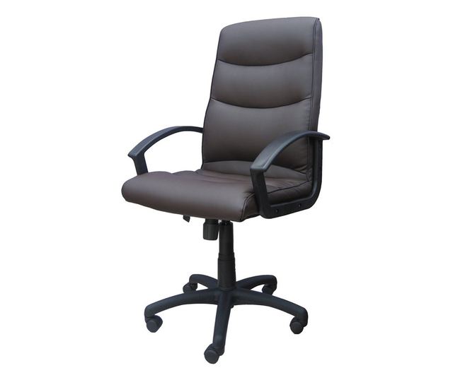 Stolac direktora SENIER, tamnosmeđa ekološka koža