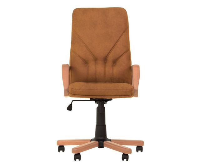 Direktorska stolica HEAD OFFICE EXTRA, Svijetlosmeđa eko koža