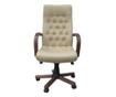 Stolac direktora EMPEROR Bež prirodna koža