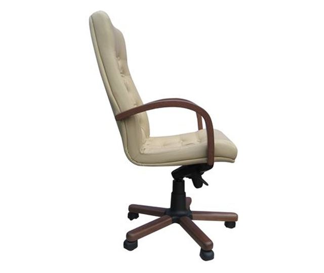 Stolac direktora EMPEROR Bež prirodna koža