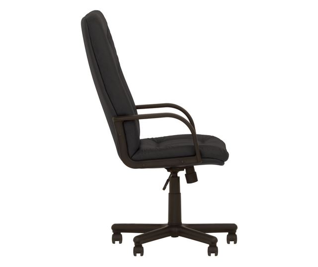 Upravljačka stolica BUSINESS, Crna ekološka koža