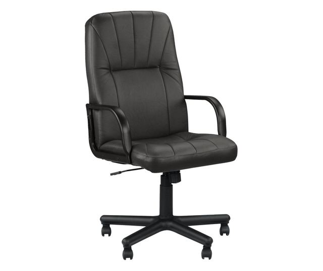 Direktorska stolica RAED, crna umjetna koža