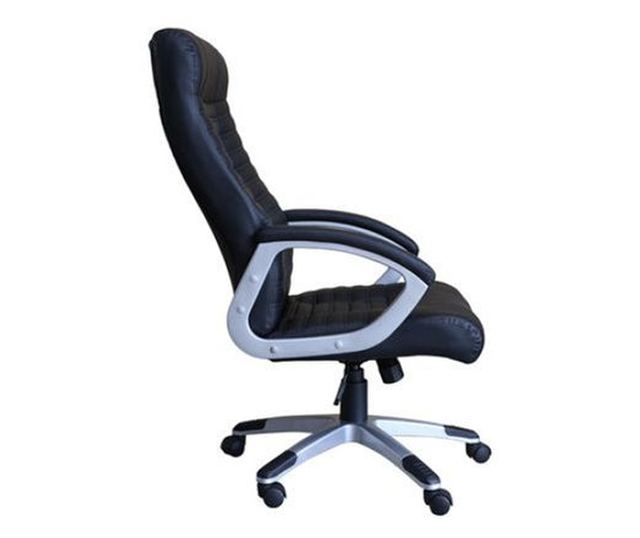 Upravljačka stolica EGO, Crna, Ekološka koža