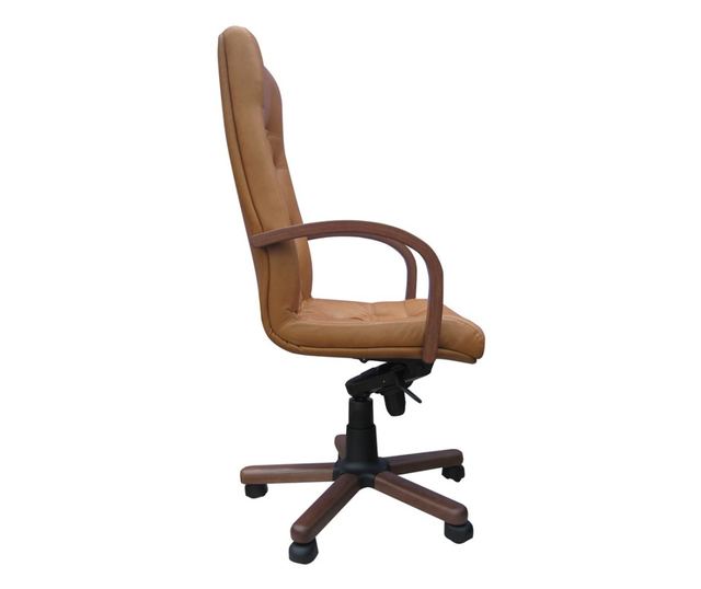 Direktorska stolica CHEF LUX EXTRA, Svijetlosmeđa prirodna koža