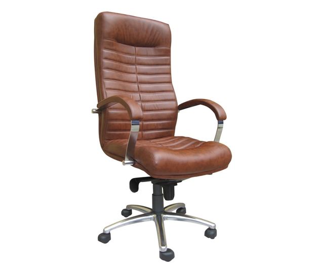 Stolac za upravu SENNA, smeđa ekološka koža