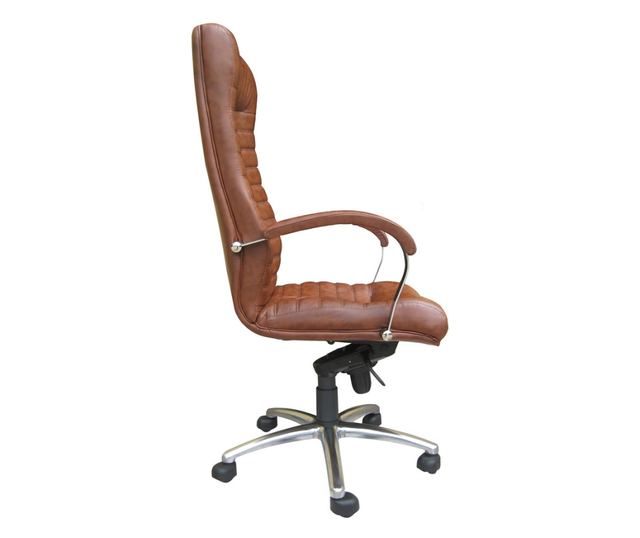 Stolac za upravu SENNA, smeđa ekološka koža