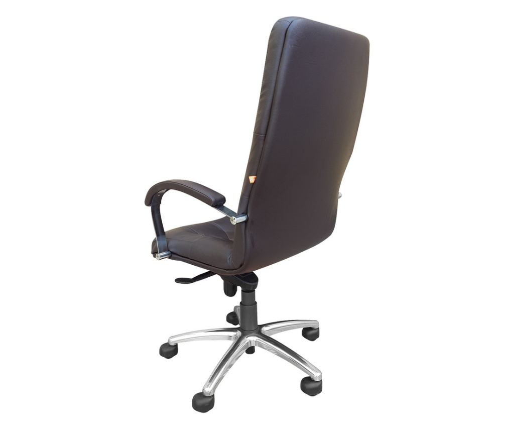 Upravljačka stolica HAVANA, tamnosmeđa prirodna koža - 3