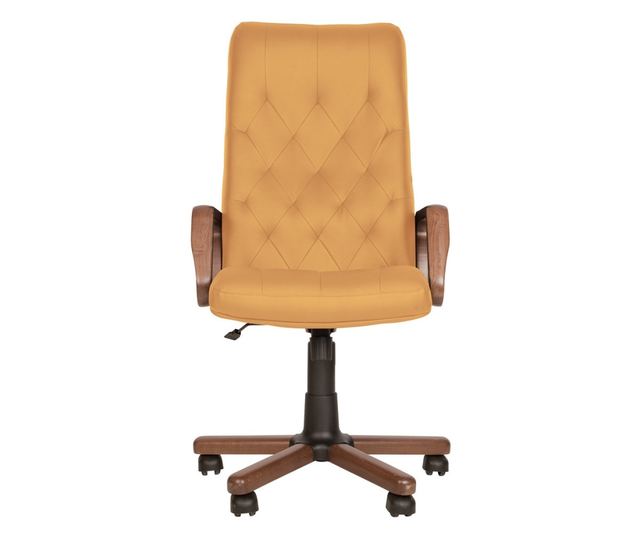 Stolac direktora HAVANA EXTRA, Okrugla prirodna koža