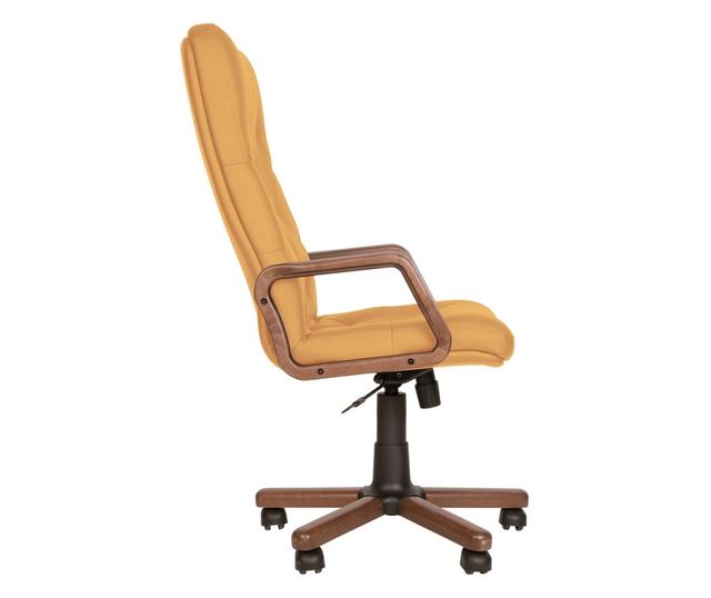 Stolac direktora HAVANA EXTRA, Okrugla prirodna koža