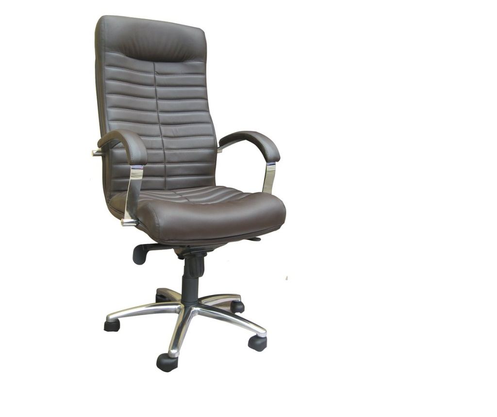 Stolac za upravu SENNA, tamnosmeđa ekološka koža - 2