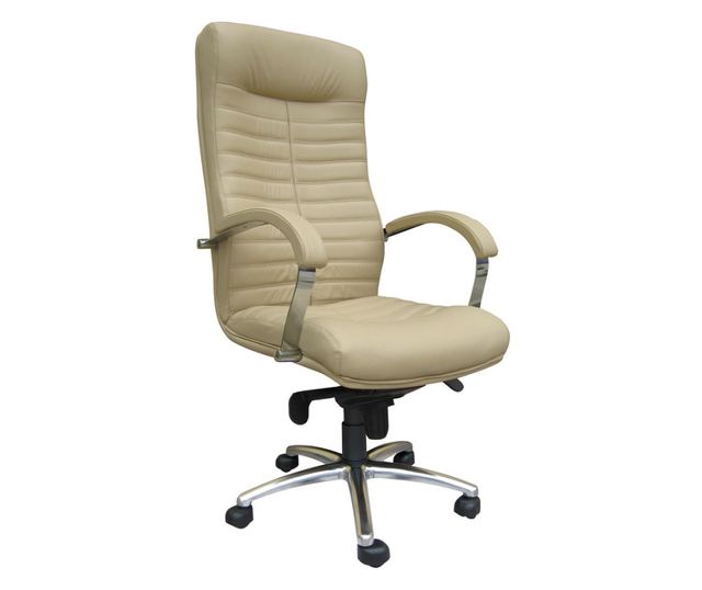 Stolac direktora SENNA, Bež prirodna koža