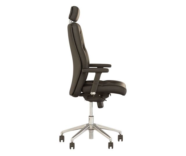 Upravljačka stolica CHEVY HR, Crna prirodna koža