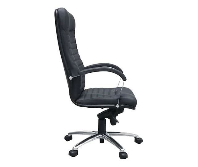 Stolac direktora SENNA, Crna prirodna koža