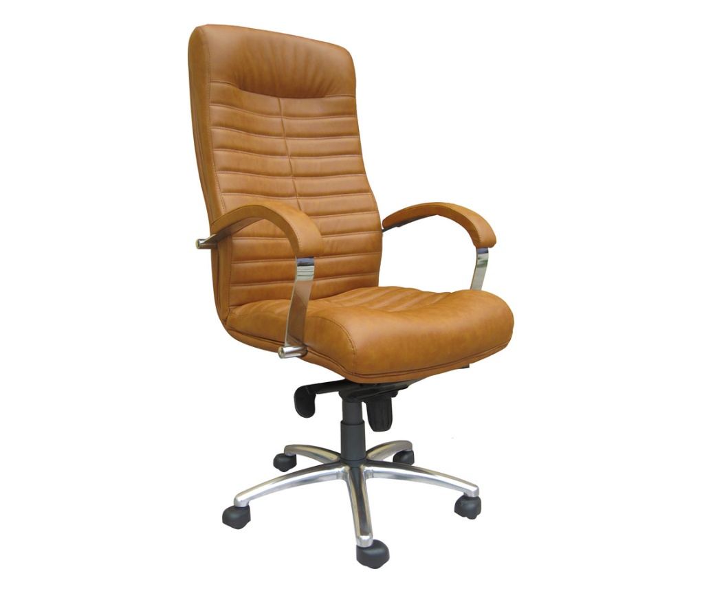 SENNA izvršna stolica, svijetlosmeđa eko koža - 2