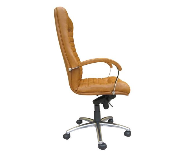 Direktorska stolica SENNA, svijetlosmeđa umjetna koža