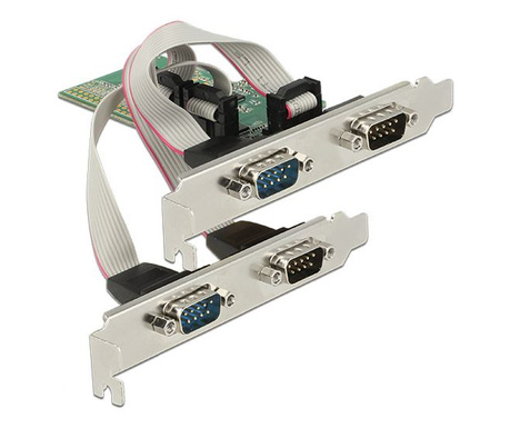 DeLock 4x Soros port bővítő kártya PCI-E (89557) (89557)