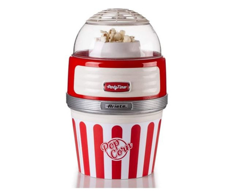 Ariete 2957 aparate de făcut popcorn Roşu, Transparente, Alb 2 minute 1100 W