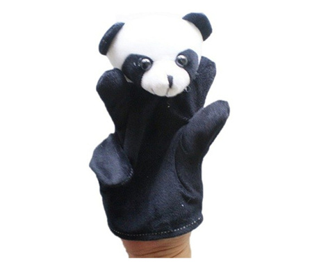 Marioneta de mana model animalut, 22.5 cm, Gonga® Negru