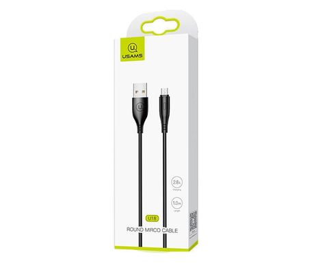 Usams SJ268USB01 Micro USB kábel fekete (1299142)