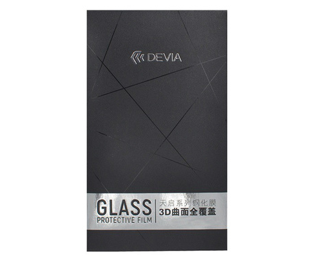 DEVIA képernyővédő üveg (3D, lekerekített szél, 0.26mm, 9H, kék fény elleni védelem) FEKETE [Apple iPhone 11 Pro Max]