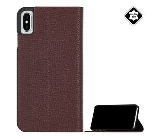 CASE-MATE BARELY THERE FOLIO tok álló, valódi bőr (FLIP, oldalra nyíló, bankkártya tartó, asztali tartó funkció) BARNA [Apple iP