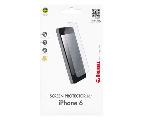 KRUSELL képernyővédő fólia (ultravékony, környezetbarát anyagból) ÁTLÁTSZÓ [Apple iPhone 6S 4.7]